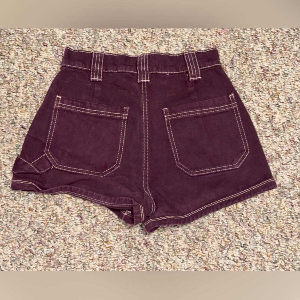 Women's juniors PacSun size 24 size 0 Dark Jean Shorts cute booty shorts - Picture 2 of 4